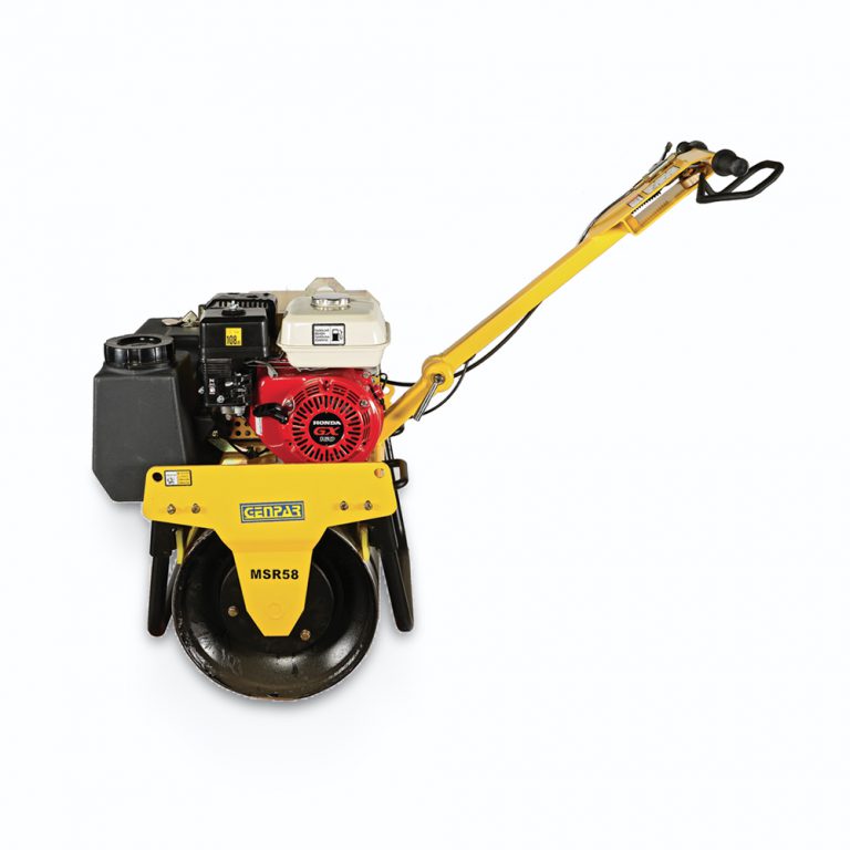 VIBROCOMPACTADOR/RODILLO SIMPLE, GAS HONDA 5.5 HP, 185kG