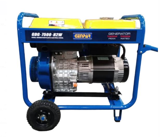 P/ELECTRICA AGRICOLA DIESEL ABIERTA 7.5KVA, 110/220V- ARRANQUE MANUAL