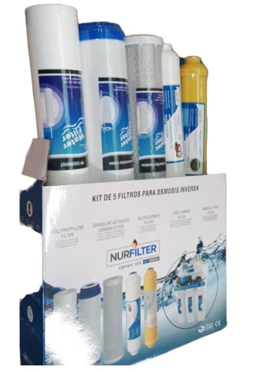 KIT 5 ETAPAS ELEMENTOS DE FILTROS P/OSMOSIS INVERSA (1x5)